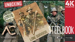 Lone Survivor 4K UltraHD Bluray Astro Creations WEA Steelbook Limited Edition XL Box Set Unboxing [upl. by Strickman]