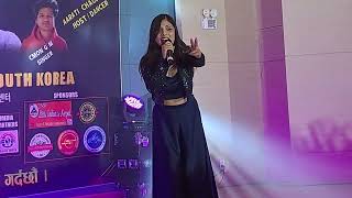 Junkiri  Asmita Adhikari Live Concert Singing South Korea 2024 asmitaadhikari [upl. by Nealon133]