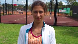 2013 14u National Claycourt Girls Singles Champion  Jaimee Fourlis [upl. by Airotel]