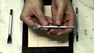 Leathercraft 2mm Lacing Chisels for Thonging Leather [upl. by Mancino]