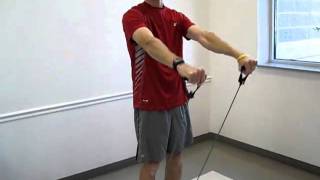 How to do a Resistance Band Front Raise with Bolingbrook Personal Trainer John Chase [upl. by Edithe]