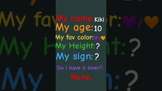 about me  answer aboutme  Do i have a lover NONE [upl. by Utir]