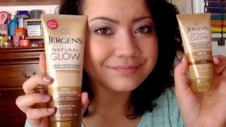 Review  Jergens Natural Glow Lotion Face amp Body [upl. by Ariam]