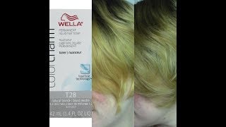 Wella Toner T 28 Review and Demo [upl. by Inhsor779]