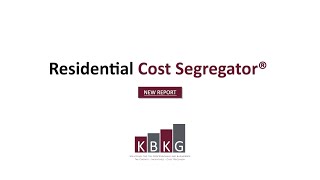 KBKG Residential Cost Segregator® [upl. by Enneibaf896]