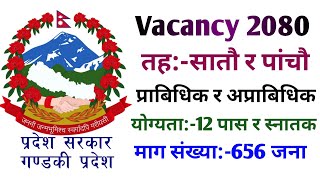 Gandaki Pradesh Loksewa Aayog Job Vacancy 2080🔥Gandaki Pradesh 7th amp 5th Loksewa Vacancy🔥Goverment [upl. by Assanav251]