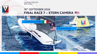 Louis Vuitton Cup SemiFinal Race 14 Starboard Entry Stern Camera  NYYC American Magic [upl. by Anneuq]