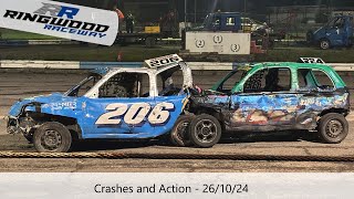 Ringwood Raceway 261024  Crashes and Action [upl. by Aryhs]