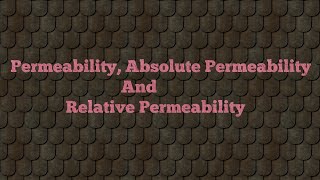 Permeability Absolute permeability Relative Permeability in Electromagnetism [upl. by Secunda]