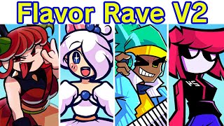 Friday Night Funkin Flavor Rave V2  Cutscenes  Sweet amp Sour vs Spicy amp Smoky FNF ModAll Songs [upl. by Avuha]