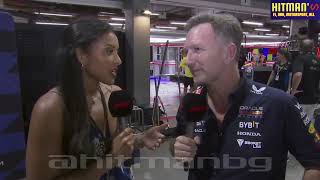 Christian Horner post RACE interview  F1 2024 Singapore Grand Prix Marina Bay [upl. by Ttekcirc]