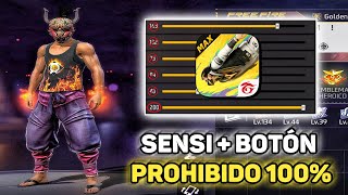 MEJOR SENSIBILIDAD  BOTON DE DISPARO ⚙️ para dar TODO ROJO 🩸SIN DPI en FREE FIRE Kenay1m [upl. by Aim]