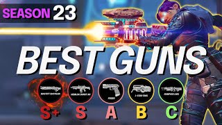 NEW SEASON 23 WEAPONS TIER LIST  BEST and WORST GUNS  Apex Legends S23 Guide [upl. by Aretha]