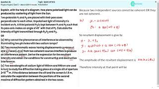 Understanding Polarisation in Wave Optics  CBSE 2019 Paper 2 Set 1 Question 26 Complete Solution [upl. by Eerdna123]