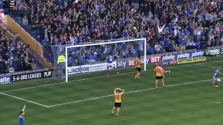 April Goal of the Month Kal Naismith vs Cambridge United [upl. by Wardlaw902]