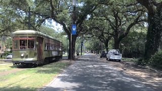 Driving Downtown  Worlds Oldest Streetcar Line  New Orleans USA [upl. by Mitran449]