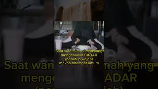 Cadar cadarmuslimah niqab hijab hijabstyle niqabigirl sholawattanpabatas cover storywa [upl. by Tiebout]