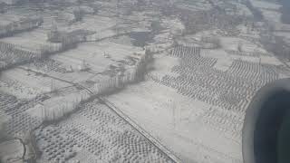 landing at srinagar Airport winters [upl. by Ardnuat425]