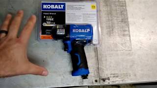 Kobalt 38 Air Impact Wrench review The SGY AIR231 [upl. by Eidnil]