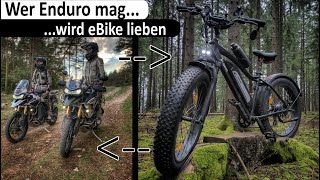 Wer Enduro mag wird eBike lieben Motorrad und Fahrrad passt eben gut zusammen [upl. by Bricker]