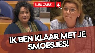 Caroline van der Plas FEL tegen stikstofminister Ik ben KLAAR met je SMOESJES [upl. by Ydollem887]