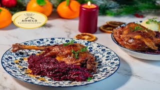 Gänsekeulen mit Rotkohl Hausmannskost [upl. by Helaina]