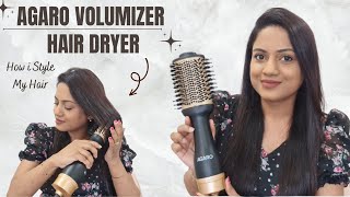 Perfect Voluminous Hair With Agaro Volumizer Hair Dryer  Ria Rajendran [upl. by Hasila]