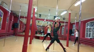 Exotic Pole Dance Tutorial  Tatiana Marsheva [upl. by Nosdivad916]