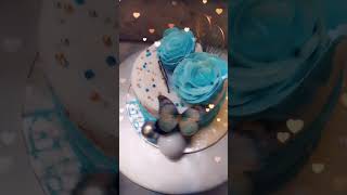 Turquoise colour cake dj music dance beats weddingcake cake cakedecorating [upl. by Meeker]