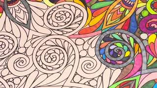 Colour me Happy  Patterns wellness art mindfulness patterns mindfulcoloring colouringbook 1k [upl. by Alios]