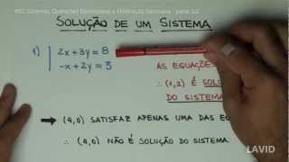 Álgebra Matricial  02  Sistemas Operações Elementares e Eliminação Gaussiana  Parte 12 [upl. by Buyers]