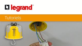 Installer une boîte d’encastrement DCL Legrand pour suspendre un luminaire au plafond [upl. by Windzer]