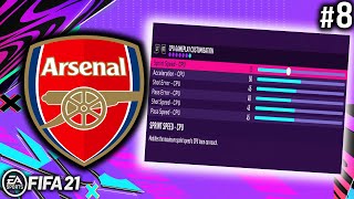 REALISTIC SLIDERS  FIFA 21 Realistic Arsenal Career Mode EP8 [upl. by Marlen]