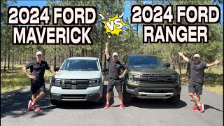 Whats the Difference 2024 Ford Maverick vs 2024 Ford Ranger [upl. by Nerin]