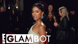 Tyla GLAMBOT BTS at 2024 Grammys [upl. by Rramel]