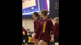 Gopher Volleyball Ready to Roll at Michigan 2024 [upl. by Wyatan]