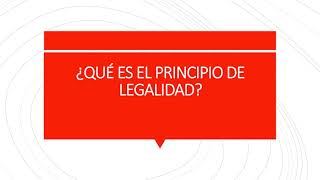 ¿En qué consiste el PRINCIPIO DE LEGALIDAD Artículo 9 Constitución Española [upl. by Egreog]