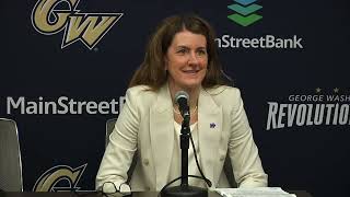 GW WBB vs Loyola Chicago 3224 Post Game Press Conference [upl. by Aerdnna]