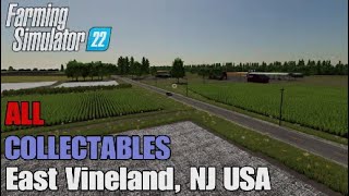 FS22 East Vineland NJ USA  Earn extra money  All 100 Collectables [upl. by Idas]