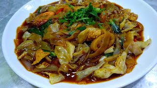 Resepi kuey teow goreng basah ala Thai  Rizal tomyam [upl. by Nivle]