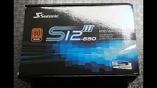 Seasonic S12III 650W PSU Unboxing [upl. by Yalcrab586]