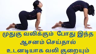 Instant Back Pain Relief YogaHome Remedies ampTreatment For Lower Back Pain By DrLakshmi Andiappan [upl. by Niledam311]