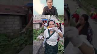 Ashika tamang🤣 ytshorts funny watchonceuwillloveit duet comedyvideos [upl. by Aida]