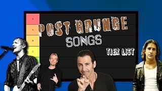 Post Grunge Butt Rock Songs Tier List [upl. by Kalvin282]