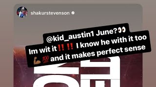 Is Shakur Stevenson trying to pass off his Call out [upl. by Falcone523]