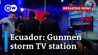 Terror in Ecuador Why did gunmen storm a TV station  DW News [upl. by Hines]