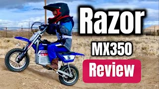 Razor MX350 Dirt Bike Full Review [upl. by Norod164]