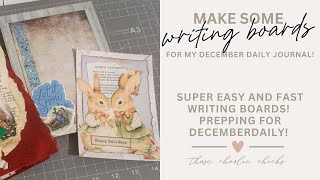 Making some writing boards  Prepping for December Daily [upl. by Margaretta]