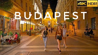 🇭🇺 Budapest The City That Never Sleeps I Nightlife in Budapest 4k HDR [upl. by Chadburn]