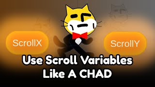 How To Use ScrollX amp Y Variables In SCRATCH  Like A CHAD [upl. by Akemahs835]